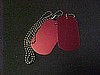 Dog Tags Red Medical 2 each